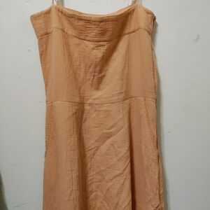 Caron Callahan Strapless Dress in Soft Peach